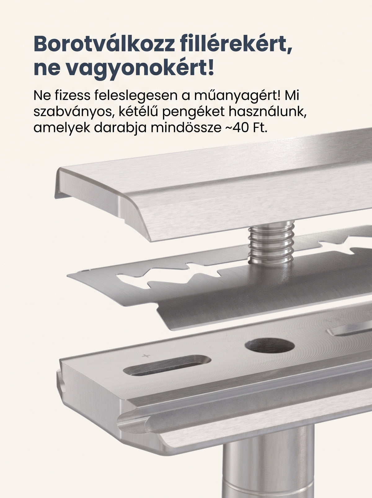 PureOne P15 Prémium Alumínium Borotva